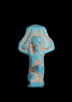 Oude Egypte, late periode Faience Amulet van Shu (Zonder