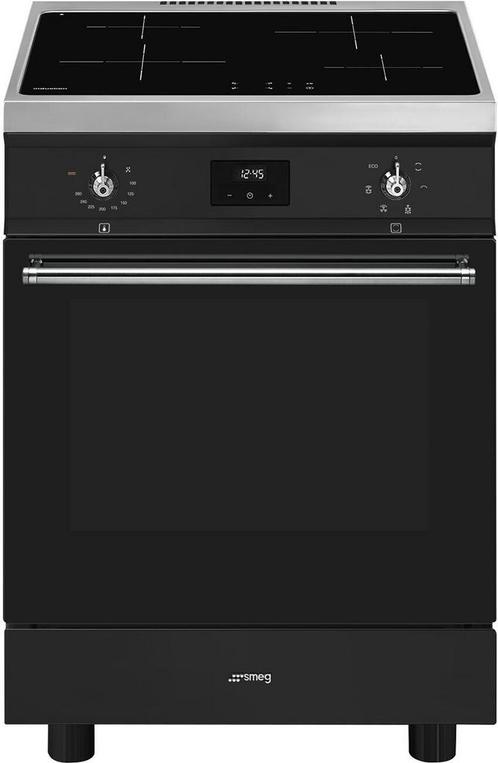 Smeg C6IMMBT2 inductie fornuis - 60 cm. breed - mat zwart, Witgoed en Apparatuur, Fornuizen, 60 cm of meer, Vrijstaand, 4 kookzones