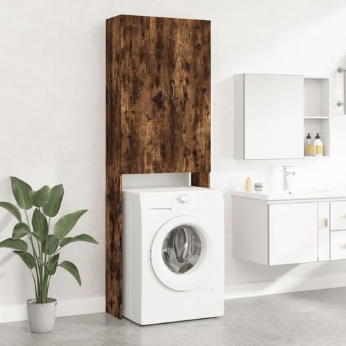 vidaXL Wasmachinekast 64x25,5x190 cm gerookt eikenkleurig, Witgoed en Apparatuur, Wasmachines, Nieuw, Verzenden