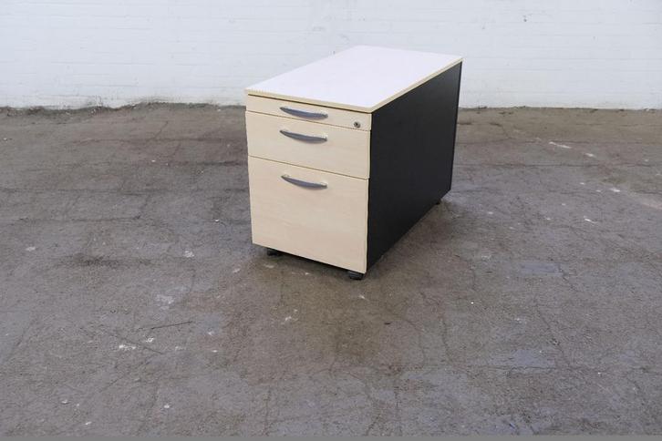 Wini | Ladeblok | Tweedehands | Antraciet | Ahorn topblad |, Huis en Inrichting, Kasten | Ladekasten, Gebruikt, Verzenden