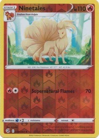 Ninetales 030/264 reverse holo (Fusion Strike), Hobby en Vrije tijd, Verzamelkaartspellen | Pokémon, Losse kaart, Nieuw, Foil
