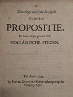 [machtsgreep van stadhouder Willem II] - Aenmerckingen op
