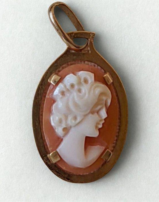Zonder minimumprijs - Cameo - 14 karaat Geel goud - Echte, Sieraden, Tassen en Uiterlijk, Antieke sieraden