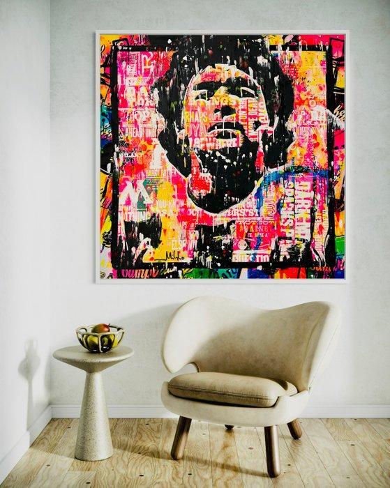 Mikko - Maradona El Pelusa Icon - XL (No reserve price!), Antiek en Kunst, Kunst | Schilderijen | Modern