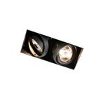 Inbouwspot zwart GU10 AR70 trimless 2-lichts - Oneon, Nieuw, Overige materialen, Modern