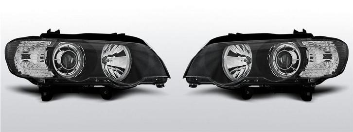 Carnamics Koplampen | BMW X5 00-03 5-d (E53) | Angel Eyes zw, Auto-onderdelen, Verlichting, Nieuw, Verzenden