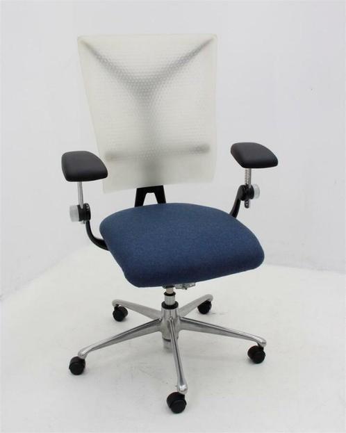 Vitra Ypsilon bureaustoel - blauw - aluminium gepolijst -, Huis en Inrichting, Bureaus, Ophalen of Verzenden