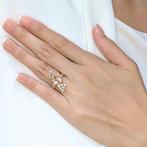 Ring - 14 karaat Geel goud - 0.54ct. tw. Diamant, Sieraden, Tassen en Uiterlijk, Ringen, Nieuw