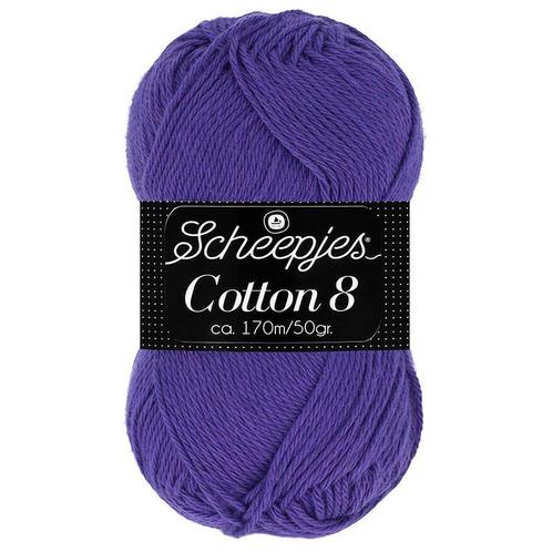 Scheepjes Cotton 8 - 661 paars - Katoen Garen, Hobby en Vrije tijd, Breien en Haken, Ophalen of Verzenden