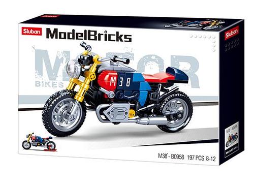 Sluban Café Racer Motor (Voertuigen, Modelbouwsets), Kinderen en Baby's, Speelgoed | Bouwstenen, Nieuw, Verzenden