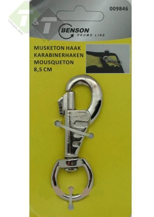Musketon Haak - Karabijnhaak - Werkhaak - Sleutelhanger - Be, Doe-het-zelf en Verbouw, Hang- en Sluitwerk, Overige typen, Nieuw