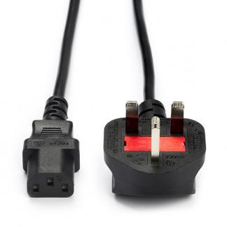 C13 kabel | Nedis | 5 meter (Groot-Brittannië, Haaks), Computers en Software, Pc- en Netwerkkabels, Nieuw, Verzenden