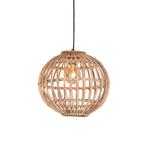 Landelijke hanglamp bamboe 40 cm - Cane, Huis en Inrichting, Lampen | Hanglampen, Nieuw, Overige stijlen