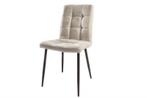 Retro design stoel MODENA steengrijs met decoratieve, Huis en Inrichting, Stoelen, Ophalen of Verzenden, Nieuw