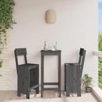 vidaXL Barkrukken 2 st 40x48,5x115,5 cm massief grenenhout, Tuin en Terras, Tuinstoelen, Verzenden, Nieuw