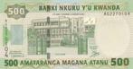 RWANDA P.34 - 500 Francs 2008 UNC