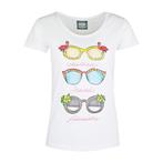 Verysimple • wit t-shirt zonnebrillen • L (IT46), Kleding | Dames, Tops, Nieuw, Verysimple, Maat 42/44 (L), Wit