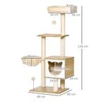 Krabpaal Krabpaal Met Kattengrot Platform Hoogte 126 Cm Klim, Dieren en Toebehoren, Nieuw, Verzenden