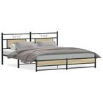 vidaXL Bedframe zonder matras hout sonoma eikenkleurig, Huis en Inrichting, Slaapkamer | Bedden, Bruin, Verzenden, 200 cm, 160 cm