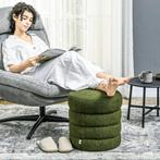 TRUUSK Ronde Teddyfleece Hocker - Draagkracht tot 120kg - Ø4, Verzenden, Nieuw
