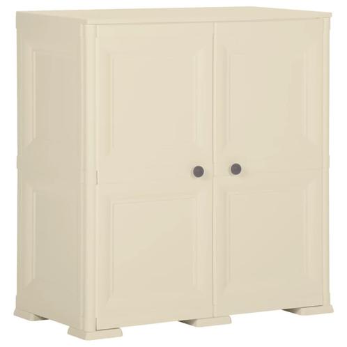 vidaXL Opbergkast hout-look 79x43x85,5 cm kunststof, Huis en Inrichting, Kasten | Overige, Nieuw, Verzenden