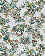 Cristobal Skull Wit, Hobby en Vrije tijd, Stoffen en Lappen, Nieuw, Wit