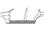 Opel Omega B, 1994 - 1999 - dorpel, links