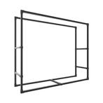 Haardhout opslag Jellina | Vierkant Zwart 25x25 mm | DIY van, Ophalen of Verzenden
