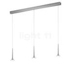 Helestra Flute Hanglamp LED 3-lichts, zilver (Hanglampen), Verzenden, Nieuw