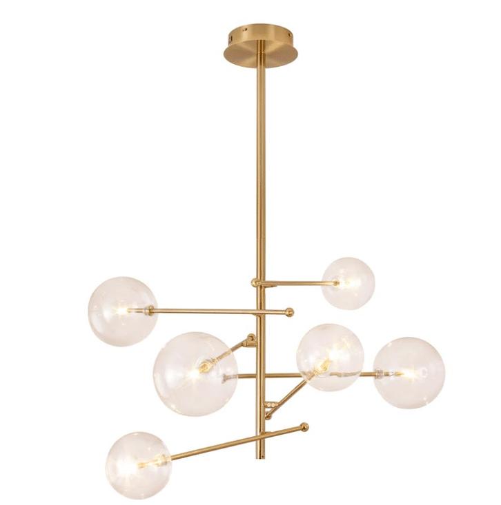 Suitta Lumina Hanglamp 6 Bollen STTA-6BH-G, Huis en Inrichting, Lampen | Hanglampen, Nieuw, Ophalen of Verzenden