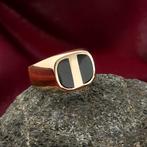 Gouden zegelring met onyx | Heren (herenring, gouden ring), Sieraden, Tassen en Uiterlijk, Ringen, 18 tot 19, Gebruikt, Overige kleuren