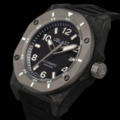 Ublast - Fusion - Forget Carbon & Titanium - UBFSNLE47BW -, Sieraden, Tassen en Uiterlijk, Horloges | Heren