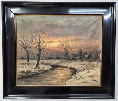 Ludwig August Heydendahl (1876-1960) - Winterlandschaft im, Antiek en Kunst, Kunst | Schilderijen | Klassiek