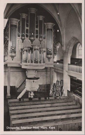 DINXPERLO - Interieur Ned. Herv. Kerk, Verzamelen, Ansichtkaarten | Nederland, Verzenden