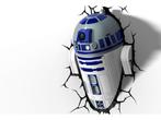 3D Light FX R2-D2 - 3D Wandlamp LED - Draadloos met Crack, Huis en Inrichting, Verzenden, Nieuw