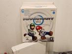 Nintendo Wii - White Console + Controller + Mario Kart + Whe, Verzenden, Gebruikt