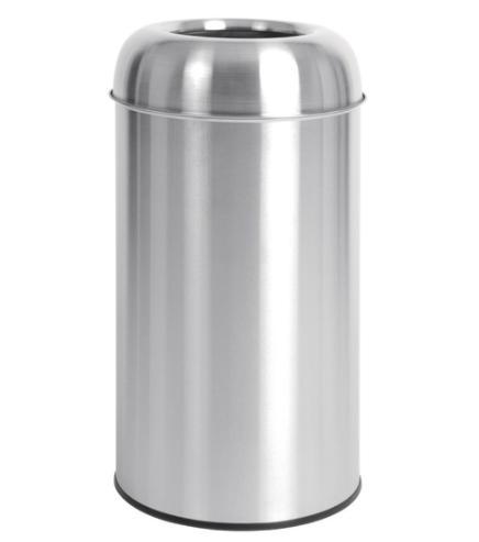RVS Bullet Afvalbak | Open-top | Zilver | 40L, Zakelijke goederen, Horeca | Keukenapparatuur, Verzenden