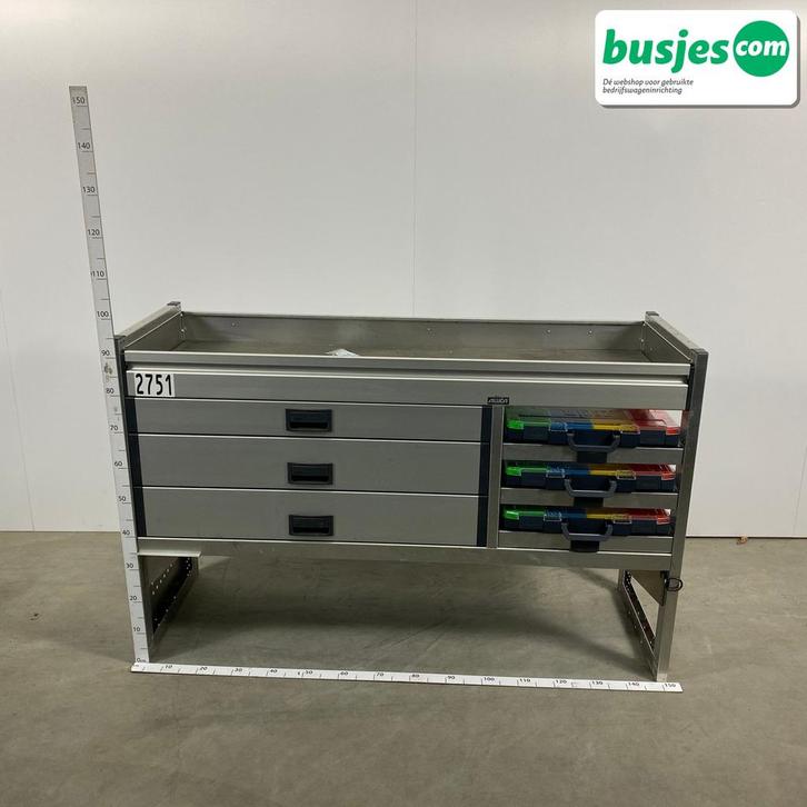 Aluca bedrijfswageninrichting 1500x520x950mm (2751), Auto diversen, Overige Auto diversen, Ophalen of Verzenden