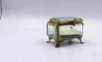Sieradendoos - Napoleon III, Messing, Glas, Antiek en Kunst
