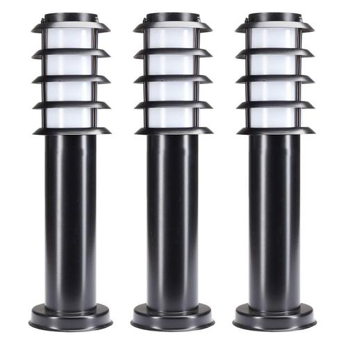 Soll 3 Zwart set van 3 Tuinverlichting Moderne Tuinlampen, Tuin en Terras, Buitenverlichting, Verzenden