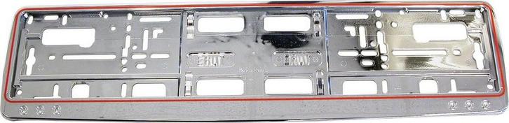 Carpoint Onderlegplaat Eu 52 X 11 Cm Chroom, Auto diversen, Auto-accessoires, Zo goed als nieuw, Ophalen of Verzenden