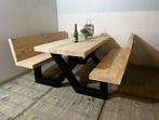 Picknicktafel Industrieel Douglas Cross Extra - 280 x 195 x, Ophalen of Verzenden, Nieuw