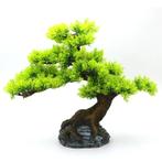 Bonsai boom met wortels op steen OS-210 - aquarium decoratie, Dieren en Toebehoren, Ophalen of Verzenden, Nieuw