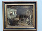 Pieter van Egmond (1864-1908) - Boerderij tafereel met, Antiek en Kunst