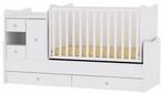 Lorelli Mini Max White 2-in-1 Bed en Commode 190/72, Verzenden, Nieuw