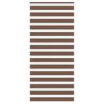 vidaXL Zebra rolgordijn 105x230 cm stofbreedte 100,9cm, Verzenden, Nieuw, Bruin
