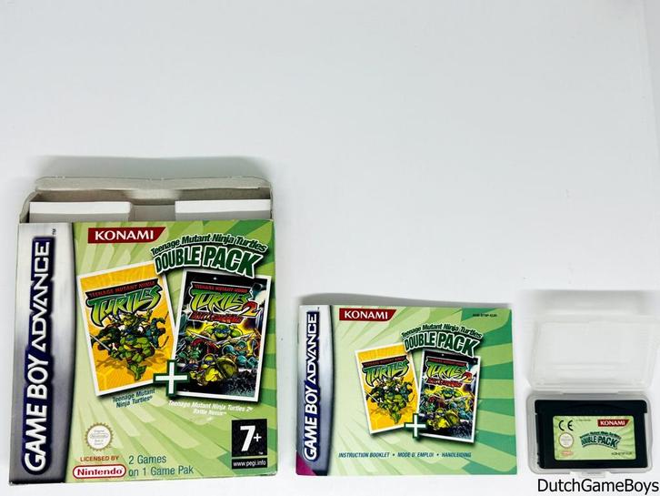 Gameboy Advance / GBA - Teenage Mutant Ninja Turtles - Doubl, Spelcomputers en Games, Games | Nintendo Game Boy, Gebruikt, Verzenden