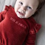 Jurkje rib velours Malou (red warm), Kinderen en Baby's, Babykleding | Maat 56, Nieuw, Meisje, Verzenden, Quapi