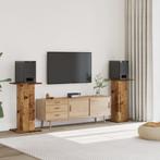 vidaXL Speakerstandaards 2 st 30x30x80 cm bewerkt hout oud, Muziek en Instrumenten, Standaards, Verzenden, Nieuw