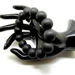 Armband met Baltisch amber kralen in zwart 16mm 33,3 g -, Antiek en Kunst